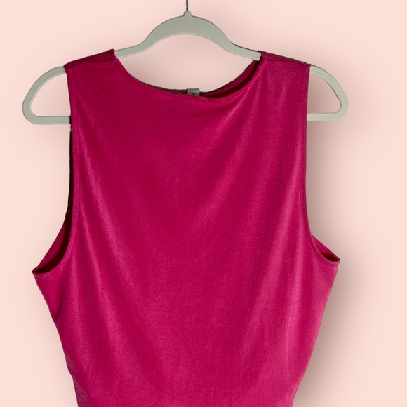 Bar III Plus Size Cross-Hem Sleeveless Cropped Top, Size, 1X - Picture 4 of 4